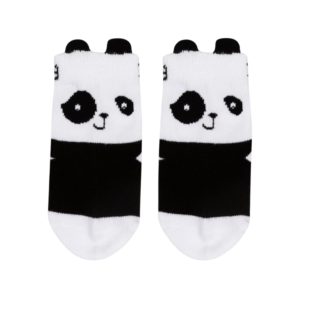 Blade & Rose | Organic Panda Socks | Unisex Clothing For Babies & Toddlers 0-6 Months | Black/White