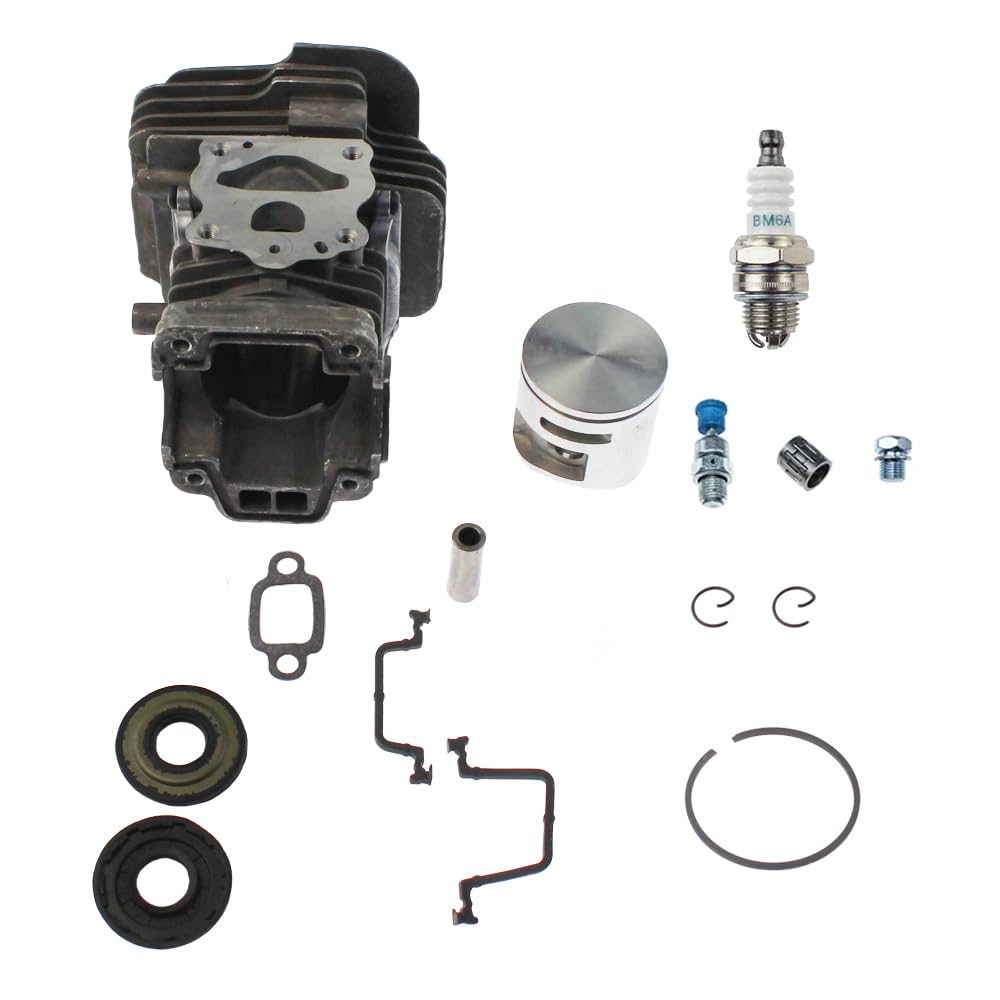 Kit cilindro pistone 44 mm adatto per motosega Husqvarna 445 450 Jonsered CS2245 CS2250 544119802 544119903