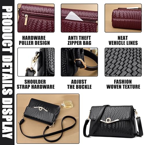 Crossbody Bag for Women Shoulder Handbags with Magnetic Closure Lightweight Underarm Purse3