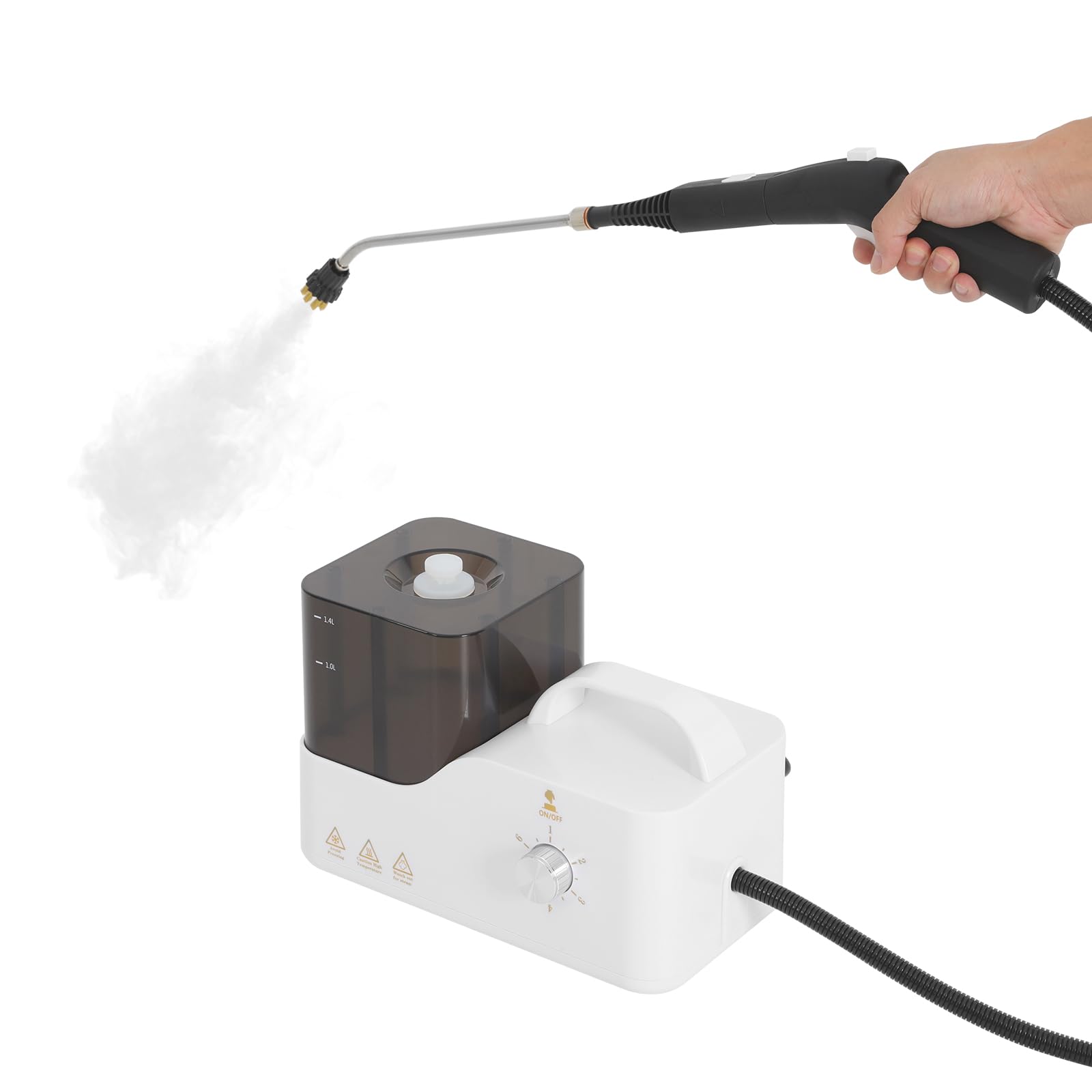 Dampfreiniger Handgerät 2600W 1,4L Edelstahl Hochdruck Haushalt