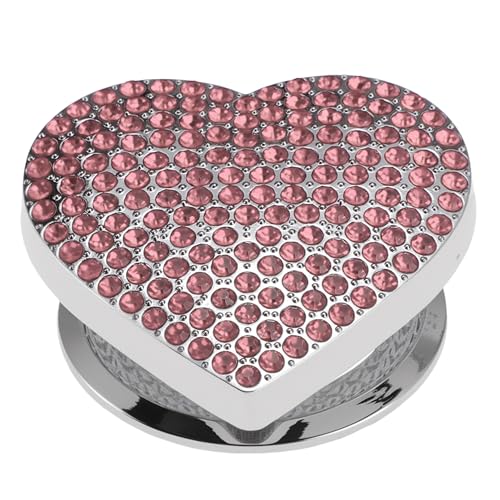Hihaha Cache-bouton de démarrage moteur cœur 4x4.5cm cuivre rose