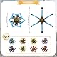 Darryy 8 Stück Fidget Spinner, Spinner-Set, Zappelspielzeug, Fingerspinner, Mini-Roboter, Sensorisches Spielzeug, Anti-Stress-Spielzeug, zum Feiern von Feiertagen, Partys