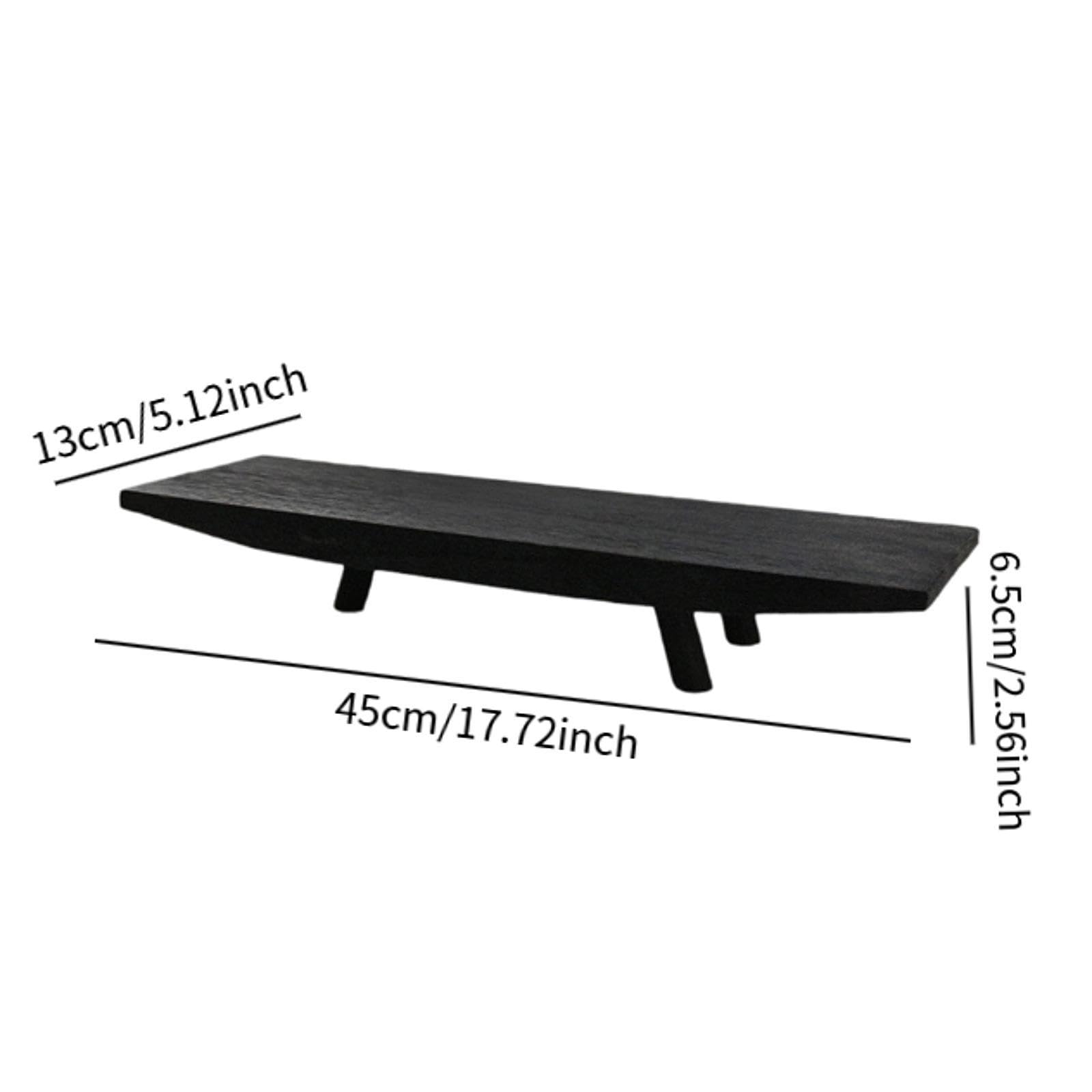 Bandeja de Almacenamiento de Madera Estilo Rústico, Bandeja Multiusos para Aperitivos Y Pan, Decorativa para