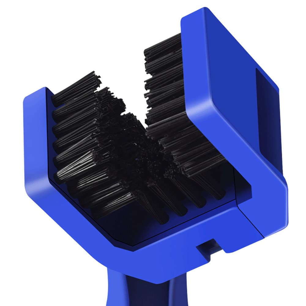 Brosse Nettoyage Chaîne Moto/VTT 2 Pièces - Double Tête | Nettoyage Facile Et Efficace