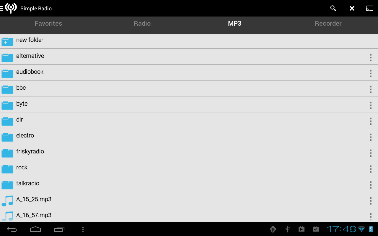 Simple Radio Recorder App on Amazon Appstore