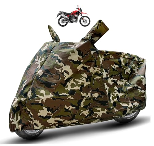 Image of Auto Hub Waterproof Bike Cover Compatible with Hero Xpulse 200T Dustproof, UV Protection Two Wheeler Bike Xpulse 200T Cover - Army Print