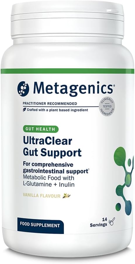 UltraClear Gut Support - Nutritional Rice Protein, with Vitamins and Minerals, Prebiotic Fibre - Vanilla Flavour - 14 Servings