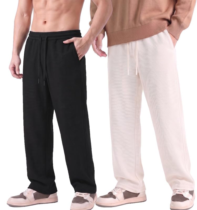 xenovaurban Baggy Joggers for Men | Loose Straight Fit | Korean Style Casual Wear Lycra Baggy Pants for man with Pockets | STRAIGHTFIT-Plain-P-picture-27