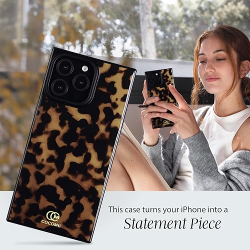 Image of COCOMII Rectangle for iPhone 15 Pro Case, Chestnut Tortoiseshell