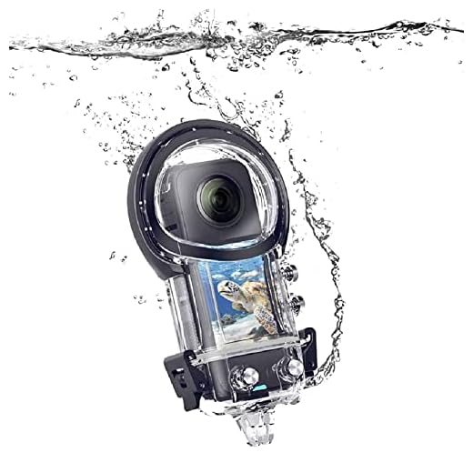 Estuche Impermeable para Insta360 One X3, Carcasa Protectora para Buceo Submarino de 50 M/164 Pies con Accesorios de Soporte, Estuche Impermeable para Cámara de Buceo IPX8