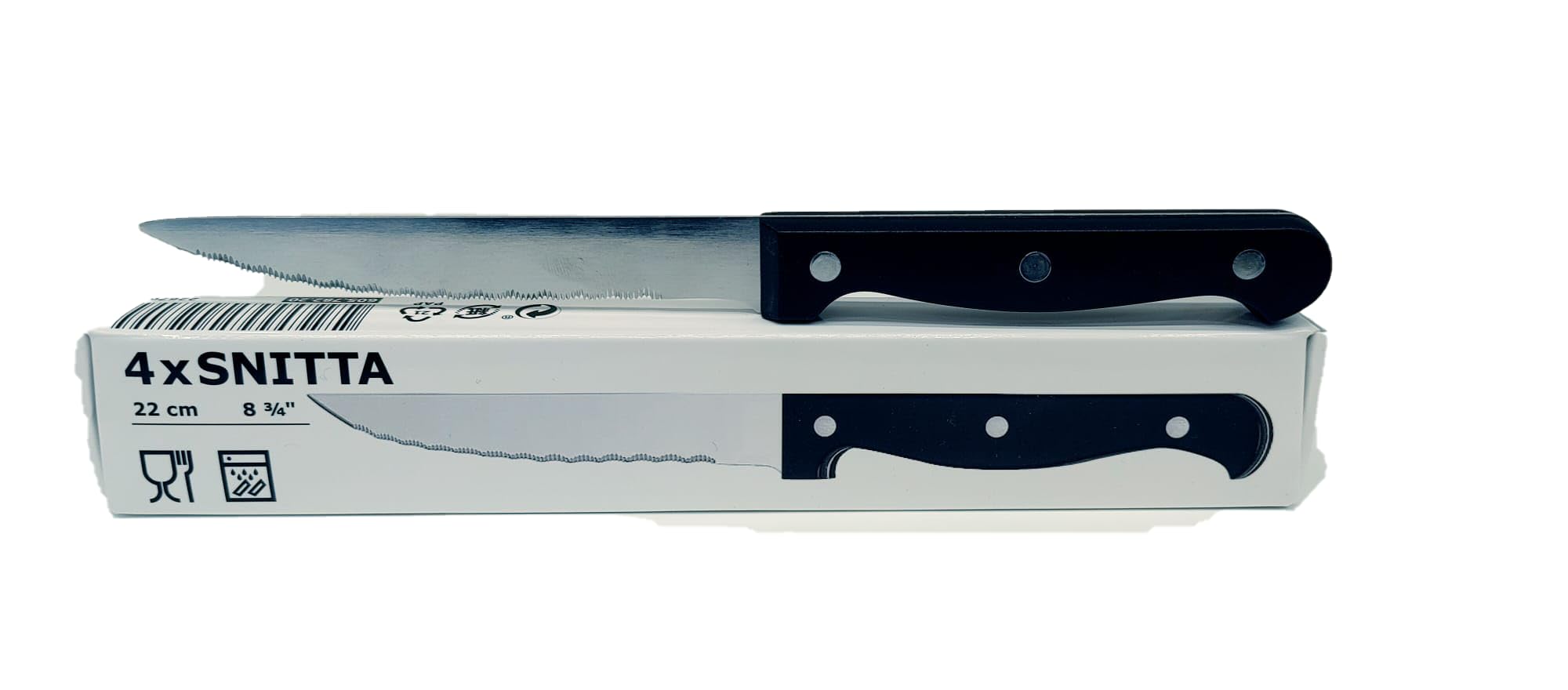 Amazon.com: Ikea Serrated Knives Black Stainless Steel (8 Pack