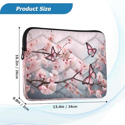 Funda para portátil 13-14 pulgadas Cherry Bloom Butterfly miniatura 3