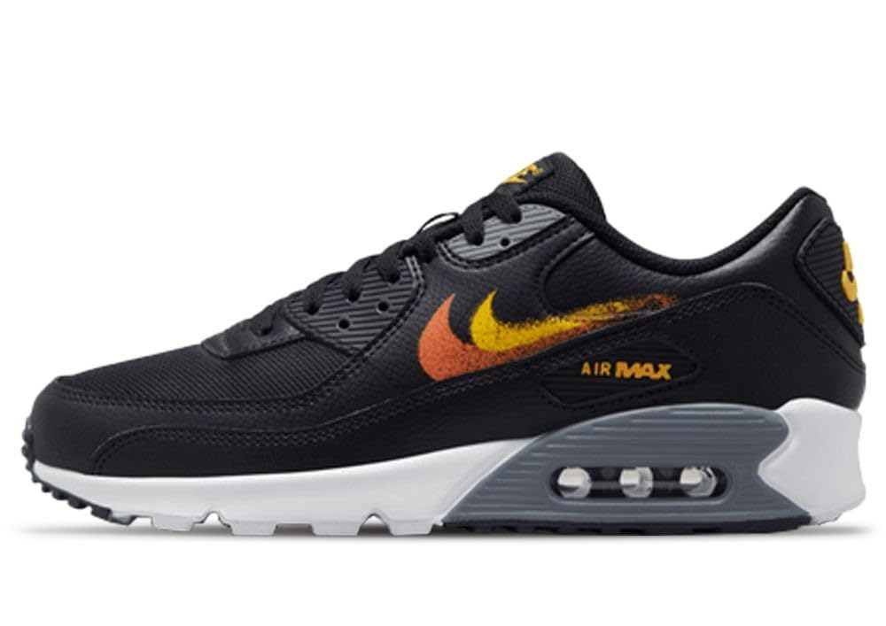Nike Air Max 90 Sneakers voor heren, Zwart Oranje Geel, 40 EU :  Amazon.com.be: Mode