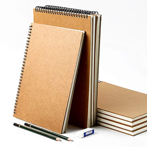 BGLN Simple Cover Sketch Book A3/A4/A5 Hand-Painted Simple and Durable Easy to Wipe Cattle Card Sketch This Art Supplies