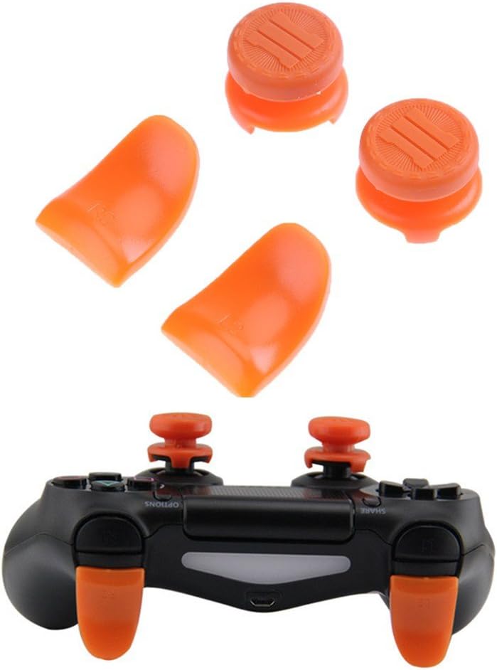 Amazon Com Beracah Thumb Stick Caps Grips L2 R2 Buttons Trigger Extenders For Ps4 Controller Blue Orange Computers Accessories Amazon Com Beracah Thumb Stick Caps Grips L2 R2 Buttons Trigger Extenders For Ps4 Controller Blue Orange Computers Accessories