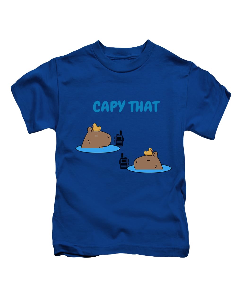 New Spirit Original Unisex Royal Blue Capy That Capybara Meme Novelty Animal Silly Weird Joke Tee T-Shirt Funny T Shirt Top
