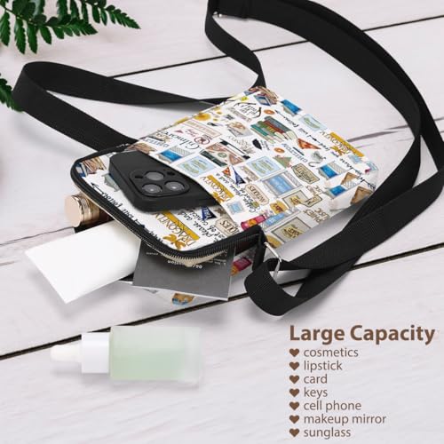 Funny Crossbody Bag, Sling Bag for Women, TV Show Inspired Gift Sunfower Book Merchandise for Fans Girls Friend Sister Friendship Birthday Christmas Small Messenger Bags Adjustable Strap Purses Bags4