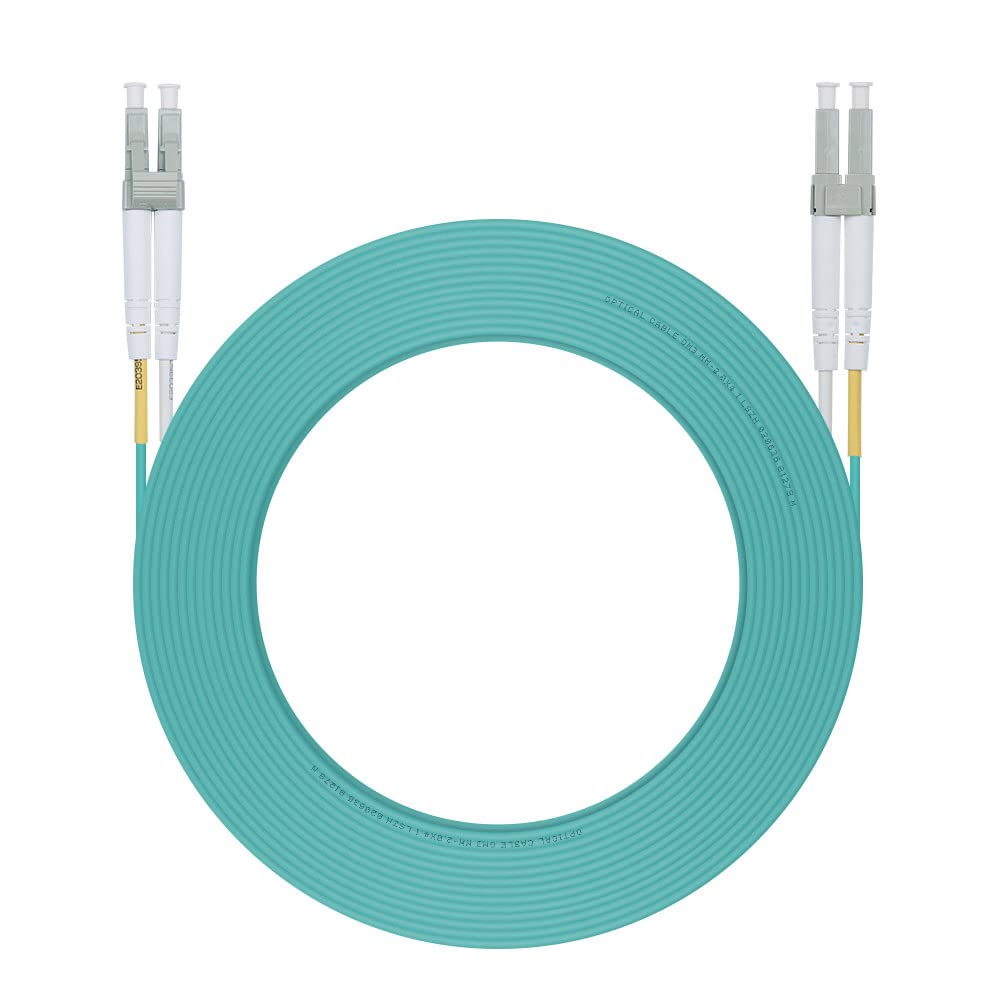 H!Fiber.com OM3 LC a LC Duplex cavo fibra ottica, cavo patch, ponticello multimodale, 10-metro(32.8ft)