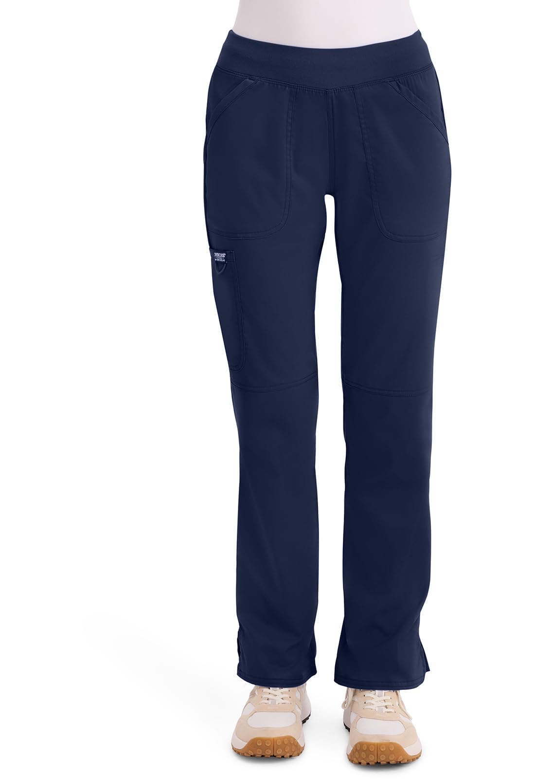 Cherokee Women Scrub Pant with Straight Leg Pull-on Pant Medical Bottom with 4 Pocket & 2-Way Stretch Fabric - WW110