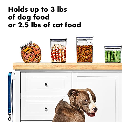 Image of OXO Good Grips Pet POP Container - 3.3 Qt /3.1 L |Ideal for up to 3lbs of Dog Food or 2.5lbs of Cat Food | Airtight Dog and Cat Food Storage Container | BPA Free