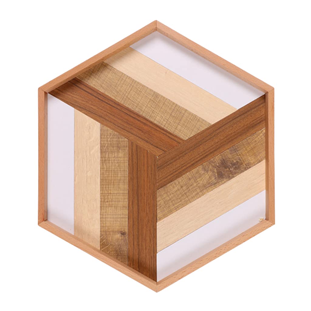 Sechseckige Würfelablage aus Holz – Halter Box für Tischspiele wie RPG und DND/D&D Catchall Tray Roller
