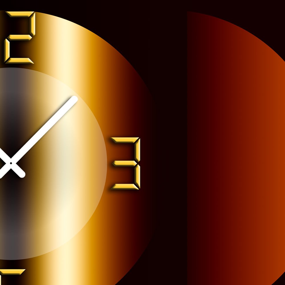 XXL Wanduhr Mit 3D-Optik – Abstraktes Design In Braun/weiß, Leises Uhrwerk, Made In Germany