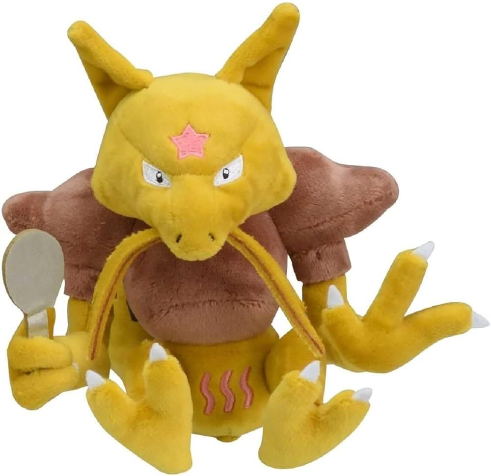 Pokemon Center: Sitting Cuties: Kadabra Plush # 64 - Generation 1-6 in