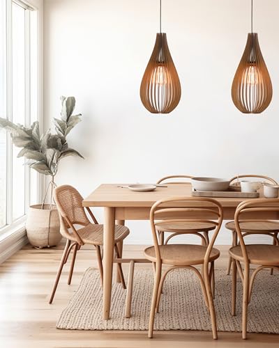 Dezaart Drop Wood Pendant Light thumb #4