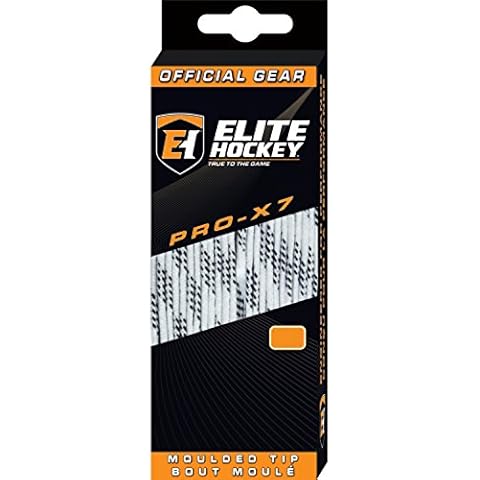 Elite Hockey PRO-X7 Skate Laces (X7-White, 108") Cover