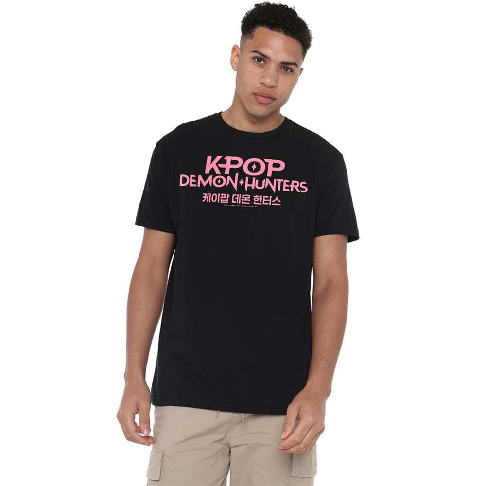Netflix - T-Shirt - Kpop Demon Hunters Logo - 3XL - Black