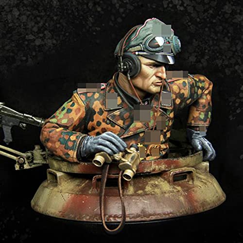 FCBEL 1/9 Resin Model Bust of German Tank Commander of World War II, unassembled and unpainted die-cast Miniature kit/K7039A - Image 3
