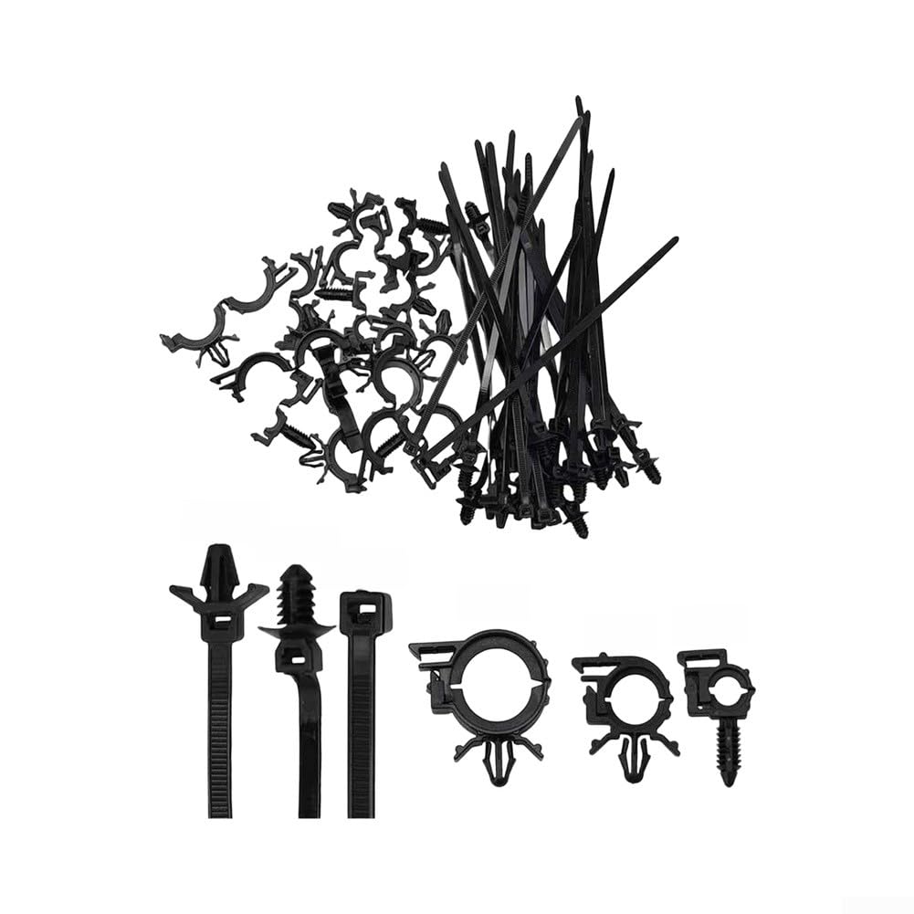 Clips de Anclaje para Nylon 45/150 para uds Negro Clips de Anclaje(45pcs)