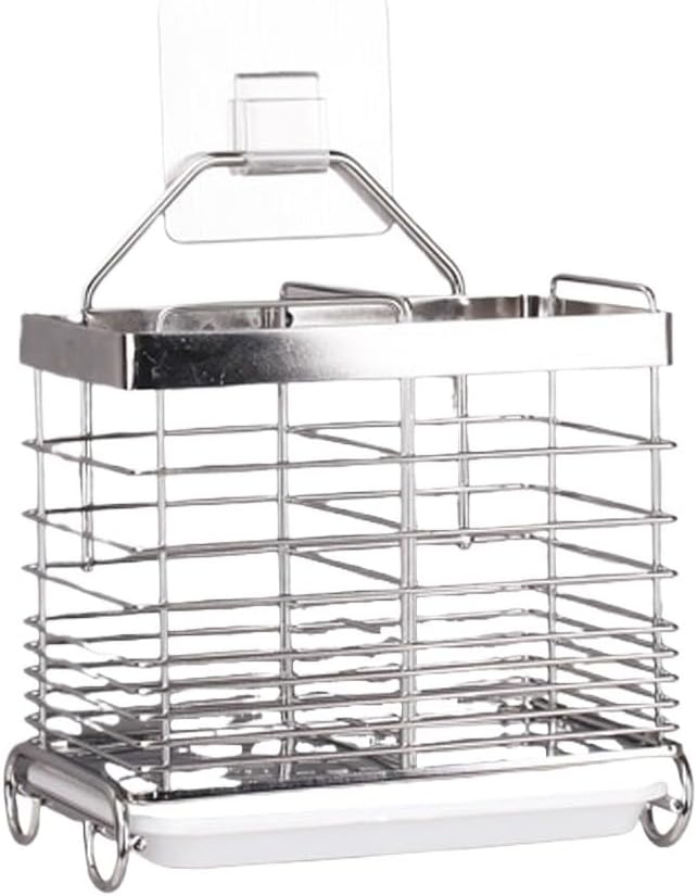 304 Stainless Steel Chopstick Barrel Wall Water Spoon Chopstick Cage Chopstick Rack Kitchen Storage Rack