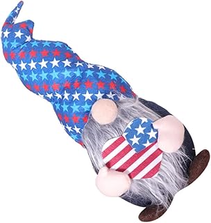 NOLITOY Boneca Do Dia Da Independência Decoração De Mesa Bonecas Americanas Estátua Decoração 1 Peça Decoração Do Dia Da Independência Decorações Do Dia Da Independência Bonecas Do Dia Da