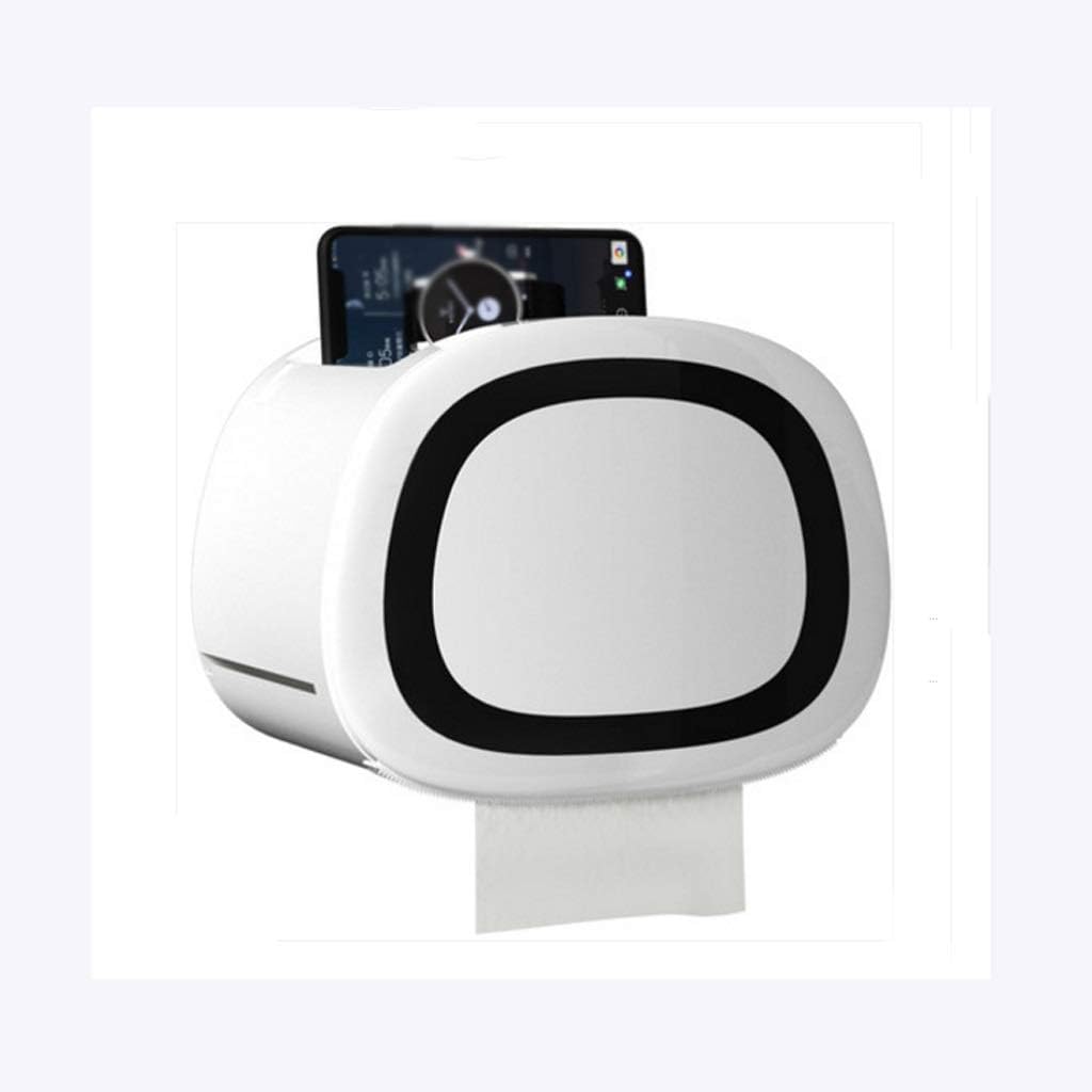 Toilet Roll Holder Waterproof Toilet Paper Holder Kitchen Paper Holder Tissue Paper Holder for Bathroom Kitchen Bedroom