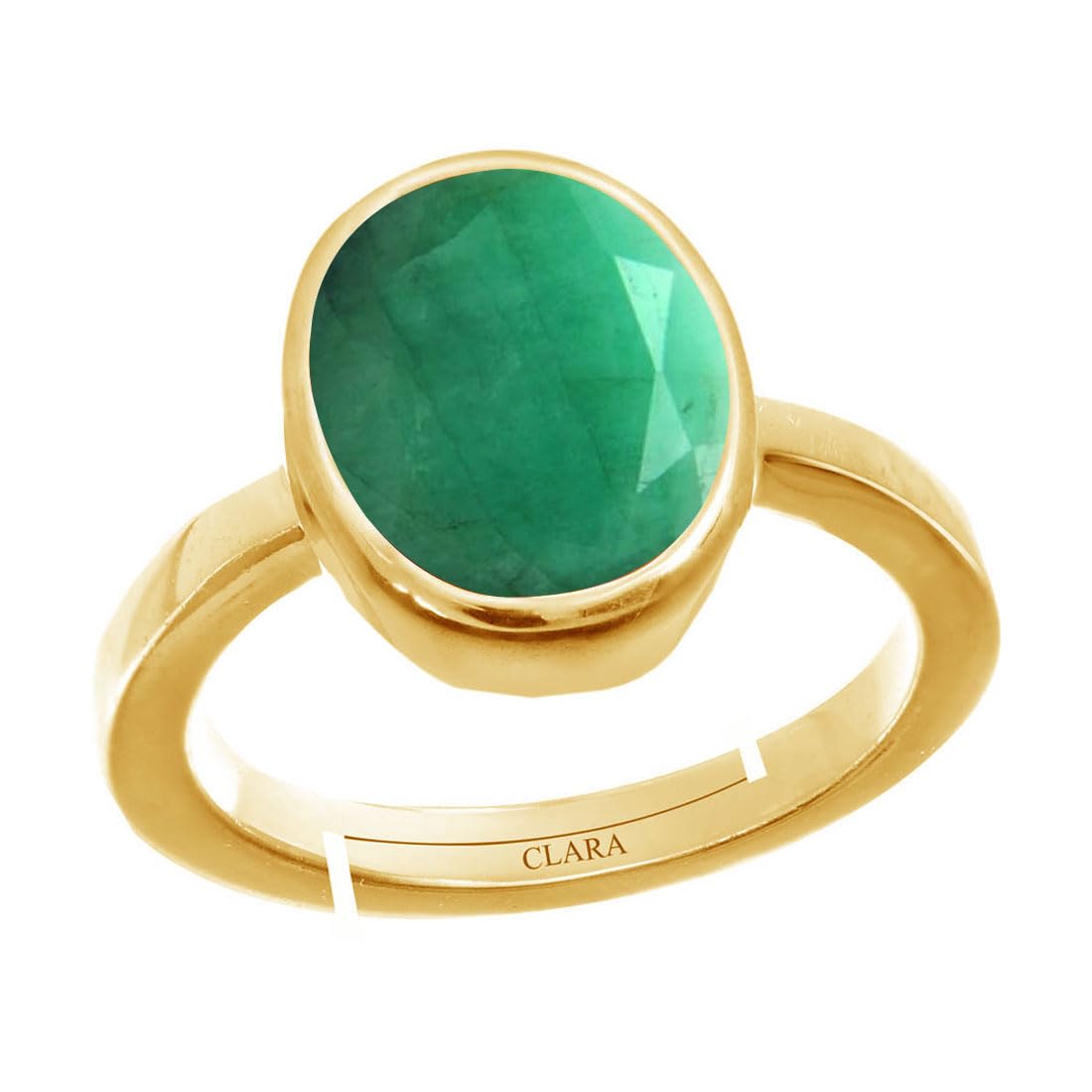 Clara Certified Emerald Panna 6.5cts or 7.25ratti Panchdhatu adjustable Ring for Women (B0D4VJ31HP) Amazon Price History, Amazon Price Tracker
