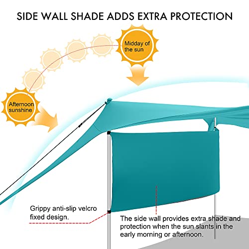 10x10FT Beach Canopy with Sidewalls