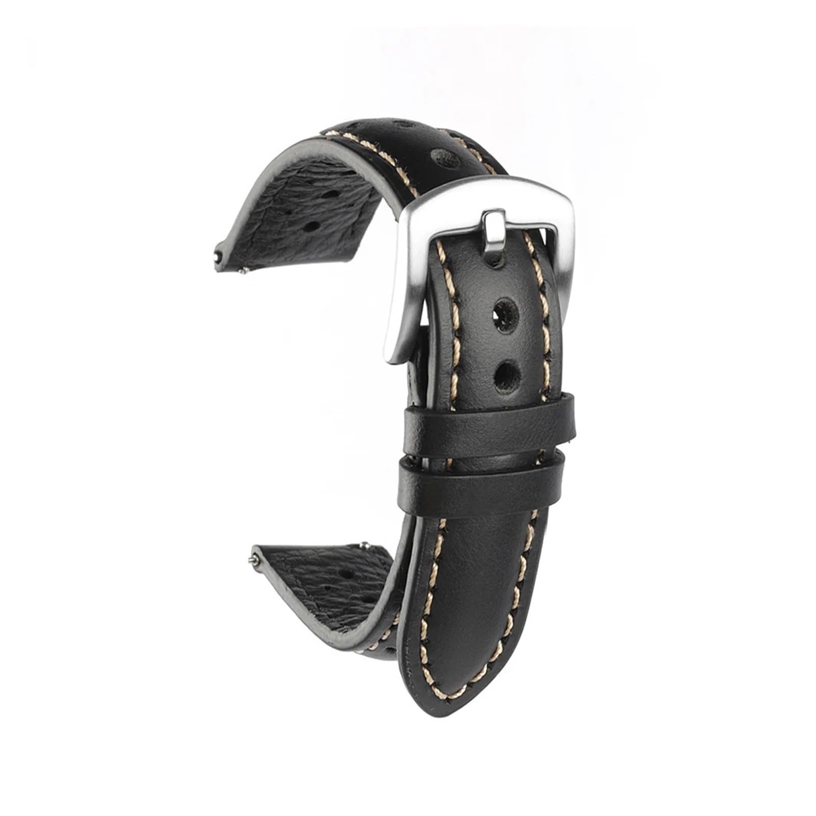 Uhrenarmband， Leder Uhrenarmband Retro Handgemachte Poröse Armband Uhr Zubehör