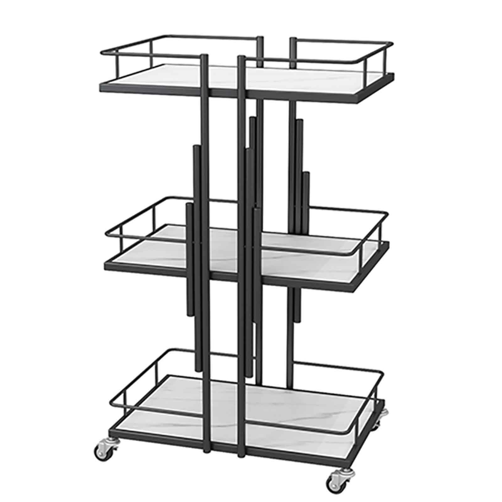 Carrello da parrucchiere moderno per saloni di bellezza, organizer con 3 strati di rotolamento, per barbiere bellezza SPA Styling Station