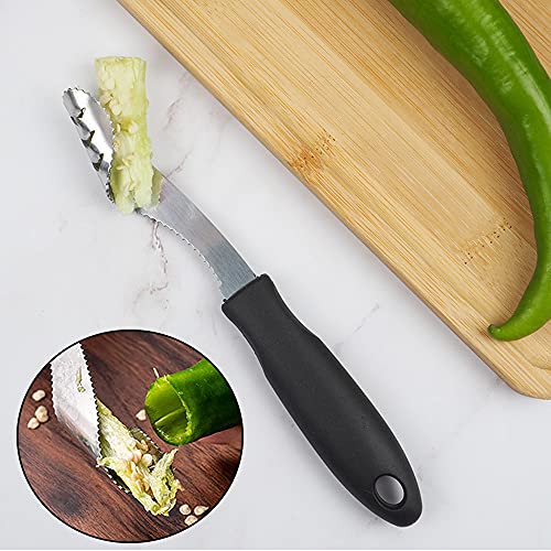 NA Pepper Corer Tools in acciaio inox seghettato