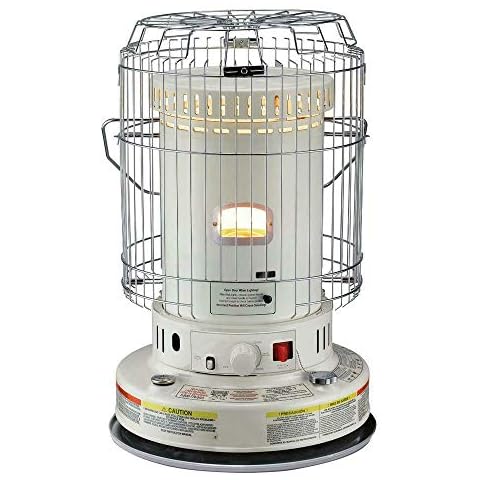 23800 BTU Convection Kerosene Heaters for Indoor Use Portable (White) Cover