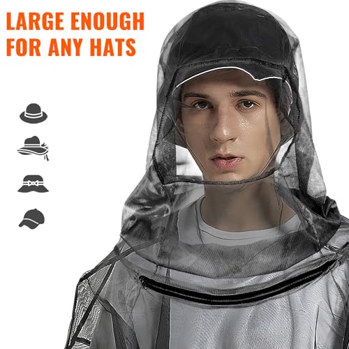 Chaqueta Mosquitera para Hombre y Mujer, 2 Piezas con Guantes miniatura 5