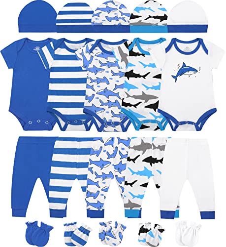 Image of ABeCue Baby Boy Layette Essentials Set Newborn Girl Clothes Pack Infant Gift Sets 20-Piece