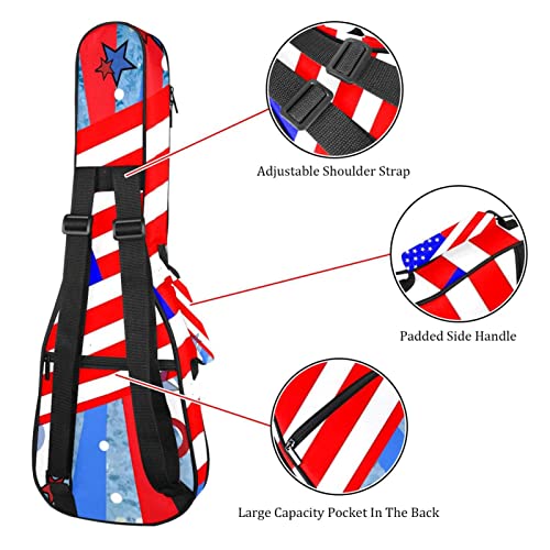 Housse pour ukulélé avec motif drapeau américain étoilé et rayures 10 mm – Rembourrage épais en éponge de 53,3 cm – Avec… - Les Beatles, Paul McCartney, John Lennon, RIngo Starr, George Harrison Housse pour ukulélé avec motif drapeau américain étoilé et rayures 10 mm - Rembourrage épais en éponge de 53,3 cm - Avec… – Image 4