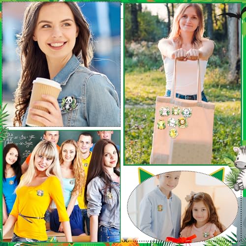 Image of Landical 30 /60 Pcs Cute Enamel Pins Bulk Plant Flower Animal Halloween Gothic Fall Pumpkin Cartoon Lapel Pin Brooches Jewelry Gift for Backpack Clothes Hats Accessories