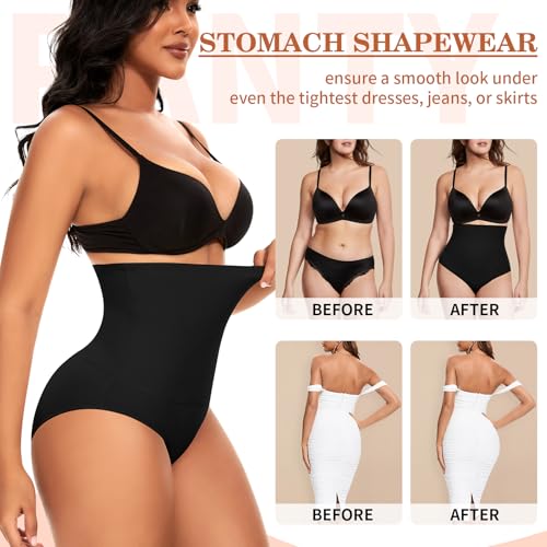 Image of Werena Tummy Control Shapewear Underwear for Women High Waist Body Shaper Panties Shaping Girdle Panty Briefs