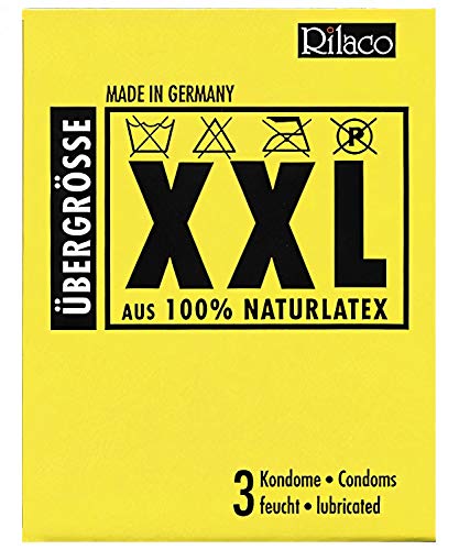RILACO Kondome XXL 3 Stück, 1er Pack (1 x 3 Stück)