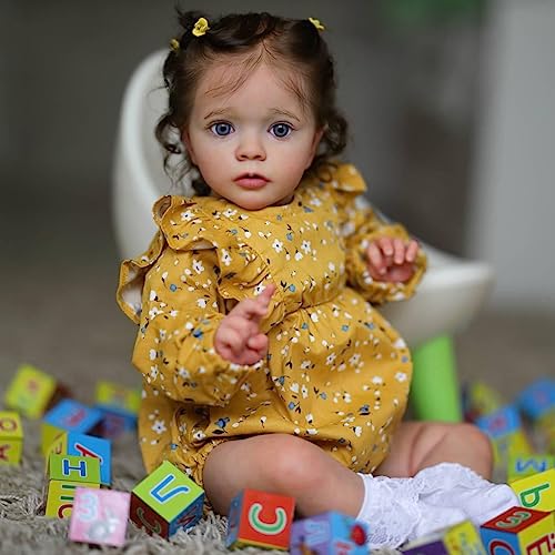 Realistic Reborn Baby Dolls for Toddler Girls: 24 Inch Lifelike Silicone Babies