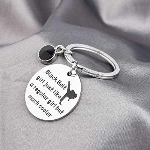 BAUNA Taekwondo Gift Martial Art Key rings Black Belt Girl Just Like a Regular Girl But Much Cooler for Taekwondo Lover4
