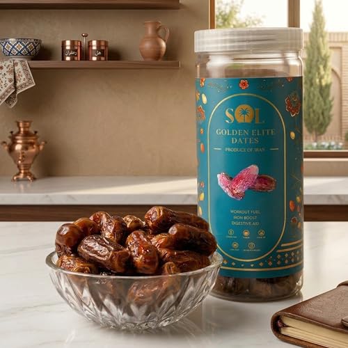 Image of Golden Elite Piarom Dates - Premium Dates with Rich Flavor & Firm Texture, Naturally Sweet Dry Fruit for Daily Energy Snacking, Gifting & Healthy Lifestyle